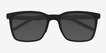 Verge Matte Black PlasticSunglass Frames from EyeBuyDirect, Closed View