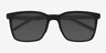 Verge Matte Black PlasticSunglass Frames from EyeBuyDirect, Closed View