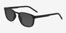 Propel Matte Black PlasticSunglass Frames from EyeBuyDirect, Angle View
