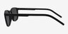 Propel Matte Black PlasticSunglass Frames from EyeBuyDirect, Side View