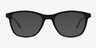 Resurge Matte Black PlasticSunglass Frames from EyeBuyDirect, Front View