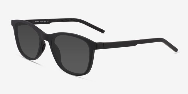 Resurge Matte Black PlasticSunglass Frames from EyeBuyDirect, Angle View