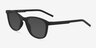 Resurge Matte Black PlasticSunglass Frames from EyeBuyDirect, Angle View