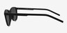 Resurge Matte Black PlasticSunglass Frames from EyeBuyDirect, Side View