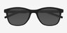 Resurge Matte Black PlasticSunglass Frames from EyeBuyDirect, Closed View