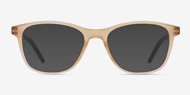 Resurge Matte Crystal Brown PlasticSunglass Frames from EyeBuyDirect, Front View