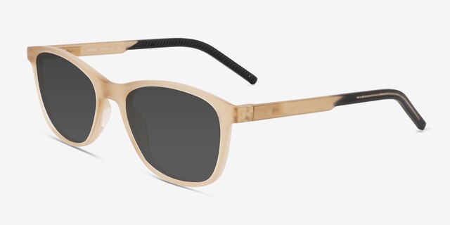 Resurge Matte Crystal Brown PlasticSunglass Frames from EyeBuyDirect, Angle View