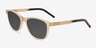 Resurge Matte Crystal Brown PlasticSunglass Frames from EyeBuyDirect, Angle View