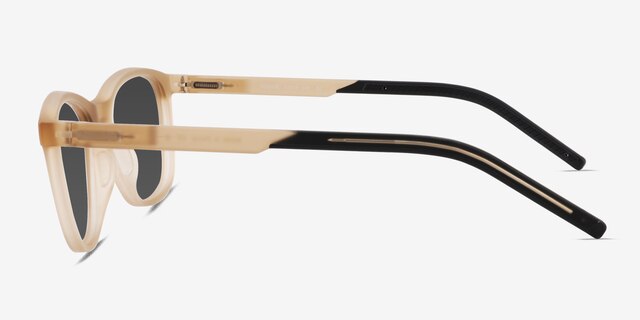 Resurge Matte Crystal Brown PlasticSunglass Frames from EyeBuyDirect, Side View
