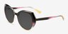 True Colors Black Yellow PlasticSunglass Frames from EyeBuyDirect, Angle View