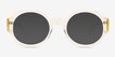 Ellison Clear Yellow AcetateSunglass Frames from EyeBuyDirect, Front View