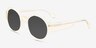Ellison Clear Yellow AcetateSunglass Frames from EyeBuyDirect, Angle View