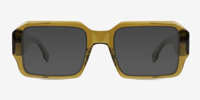Arin Clear Green AcetateSunglass Frames from EyeBuyDirect, Front View