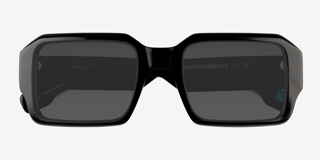Arin Black AcetateSunglass Frames from EyeBuyDirect, Closed View