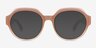 Lilly Pink White AcetateSunglass Frames from EyeBuyDirect, Front View
