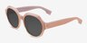 Lilly Pink White AcetateSunglass Frames from EyeBuyDirect, Angle View