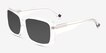 Colby Clear AcetateSunglass Frames from EyeBuyDirect, Angle View