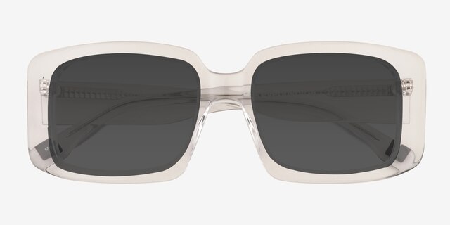Colby Clear AcetateSunglass Frames from EyeBuyDirect, Closed View