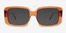 Colby Clear Orange AcetateSunglass Frames from EyeBuyDirect, Front View