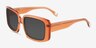 Colby Clear Orange AcetateSunglass Frames from EyeBuyDirect, Angle View