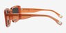 Colby Clear Orange AcetateSunglass Frames from EyeBuyDirect, Side View