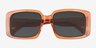 Colby Clear Orange AcetateSunglass Frames from EyeBuyDirect, Closed View