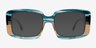 Colby Striped Blue Brown AcetateSunglass Frames from EyeBuyDirect, Front View