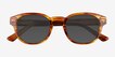 Carrie Striped Tortoise AcetateSunglass Frames from EyeBuyDirect, Closed View
