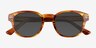 Carrie Striped Tortoise AcetateSunglass Frames from EyeBuyDirect, Closed View