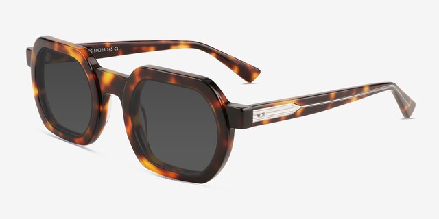 Channing Écailles AcétateSoleil de Lunette de vue d'EyeBuyDirect, Vue d'Angle