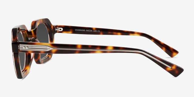 Channing Écailles AcétateSoleil de Lunette de vue d'EyeBuyDirect, Vue de Côté