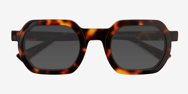Channing Écailles AcétateSoleil de Lunette de vue d'EyeBuyDirect, Vue Rapprochée