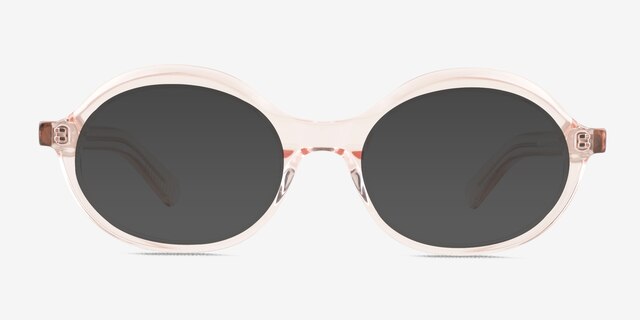 Melva Clear Champagne AcetateSunglass Frames from EyeBuyDirect, Front View