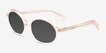 Melva Clear Champagne AcetateSunglass Frames from EyeBuyDirect, Angle View