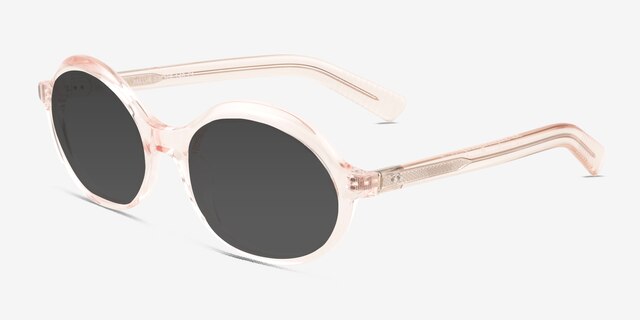 Melva Clear Champagne AcetateSunglass Frames from EyeBuyDirect, Angle View