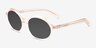 Melva Clear Champagne AcetateSunglass Frames from EyeBuyDirect, Angle View
