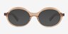 Melva Clear Brown AcetateSunglass Frames from EyeBuyDirect, Front View