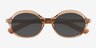 Melva Clear Brown AcetateSunglass Frames from EyeBuyDirect, Closed View