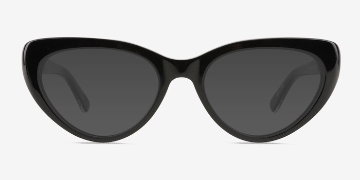 Dora Black Acetate Sunglass Frames from EyeBuyDirect
