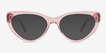 Dora Clear Pink AcetateSunglass Frames from EyeBuyDirect, Front View