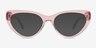Dora Clear Pink AcetateSunglass Frames from EyeBuyDirect, Front View