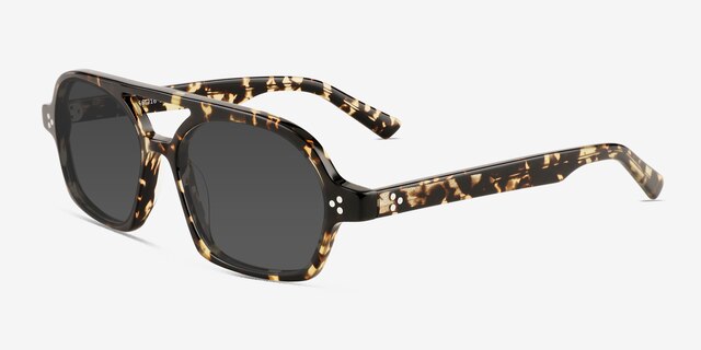 Ridley Tortoise AcetateSunglass Frames from EyeBuyDirect, Angle View