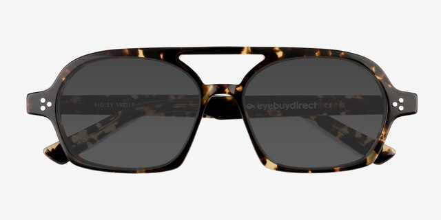 Ridley Tortoise AcetateSunglass Frames from EyeBuyDirect, Closed View