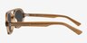 Ridley Clear Brown AcetateSunglass Frames from EyeBuyDirect, Side View