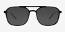 Cam Black AcetateSunglass Frames from EyeBuyDirect, Front View