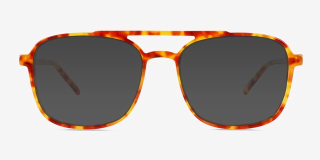 Cam Orange Tortoise AcetateSunglass Frames from EyeBuyDirect, Front View