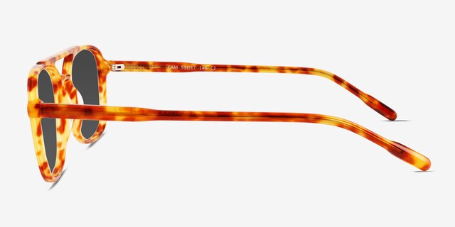 Cam Orange Tortoise AcetateSunglass Frames from EyeBuyDirect, Side View