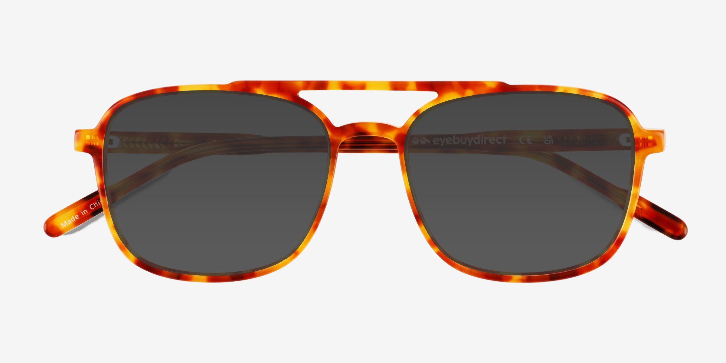 Cam - Aviator Orange Tortoise Frame Prescription Sunglasses