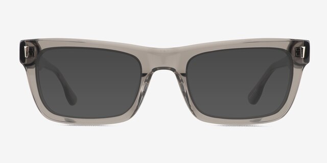 Emilio Clear Gray AcetateSunglass Frames from EyeBuyDirect, Front View