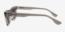 Emilio Clear Gray AcetateSunglass Frames from EyeBuyDirect, Side View